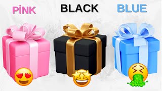 Choose Your Gift 🎁 Pink Black or Blue 💗🖤💙 Quiz Pedia [upl. by Jeffry50]