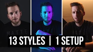 Creating 13 Lighting Styles With 1 Lighting Setup  Nanlite PavoTube ii [upl. by Bettina]