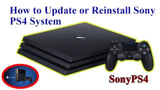 How to update or reinstall PS4 system  Sony Play station [upl. by Kafka363]