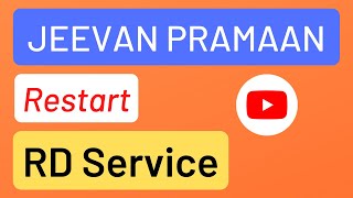 How to Restart Biometric Device RD Service for Jeevan Pramaan [upl. by Sivel]