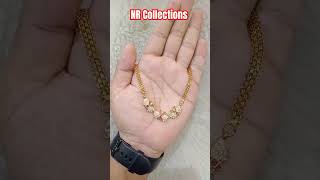 latest short necklace sets gold jewellery wholesale nrcollections2027shorts trending [upl. by Ahseei]