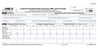 IRS Form 1095C walkthrough EmployerProvided Health Insurance Offer and Coverage [upl. by Noryak]