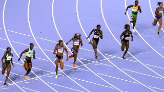 Who won the womens 200m final at the Paris Olympics [upl. by Jasisa]