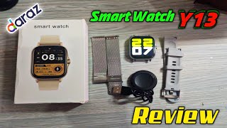 Smart Watch Y13 GT20 Review  Daraz Smart Watch 😍😍 [upl. by Enimsay643]