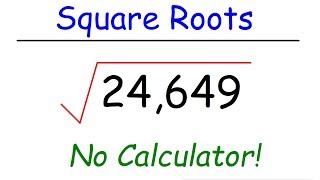 How To Find The Square Root of Large Numbers Mentally [upl. by Nyltiak]