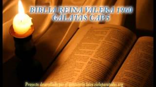 Biblia HabladaBIBLIA REINA VALERA 1960 GÁLATAS CAP 5 [upl. by Eidualc]