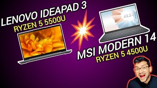 Lenovo Ideapad 3 vs MSI Modern 14  Which is Better   Lenovo Ideapad 3  MSI Modern 14 [upl. by Hollerman]