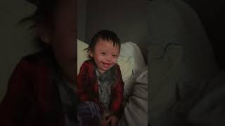 Caden saying hello 🥰 downsyndrome baby fypシ゚viral fypage cute fyp sayinghi [upl. by Blinni]