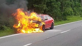 MY CAR catches FIRE in illegal race EN subtitles [upl. by Sal473]