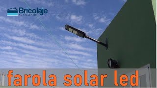 👉‍ Cómo hacer un SOPORTE para una FAROLA SOLAR LED [upl. by Aromat]