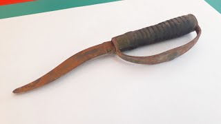 Restoring an Antique Wood Handled Blade  Rust to Revival [upl. by Tallbott976]