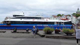 Ancorare pt excursie Fiord Fjordlaysen water bus Port [upl. by Dudden320]