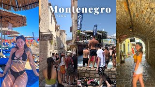 Backpacking IN Budva Montenegro Partying at Ploce Beach [upl. by Narud]