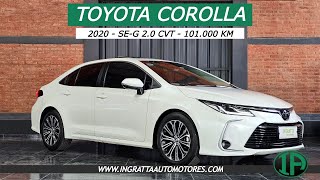 Toyota Corolla SEG 20 CVT  2020  101000KM [upl. by Akimaj]