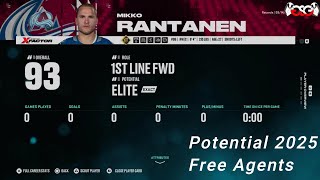 Potential NHL Free Agents in 2025 [upl. by Ellinej]