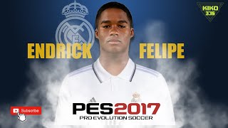 CREAR ENDRICK FELIPE en PES2017 [upl. by Adrahc609]