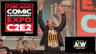 Adam Cole fights a fan AEW panel at C2E2  December 11 2021 [upl. by Kentiga]