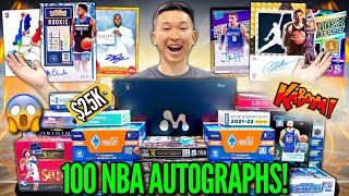 Opening INSANE 25000 NBA BASKETBALL PACKS until I pull 100 AUTOGRAPH CARDS MONSTER PULLS 😱🔥 [upl. by Neened907]