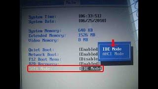 Intel Bios Sata Mode IDE AHCI RAID Options Setting Karna Sikhen [upl. by Dee]