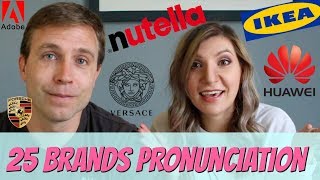 How to Pronounce 25 Famous Brand Names in English [upl. by Eseekram]