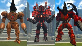 NEW UPGRADED TITAN DRILLMAN VS NOKIAMAN TITAN UP GRATED AND SKIDIDI TOILET BOSS In Garrys Mod [upl. by Anolla]