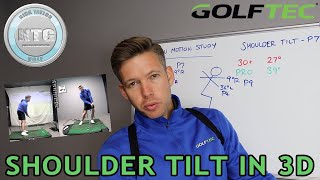 Shoulder tilt using 3D motion  Golf Tips  Lesson 108 [upl. by Natam]