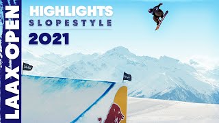 2021 Laax Open Slopestyle Highlights [upl. by Orvie]