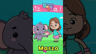 Los meses en Inglés Canciones Infantiles  shorts cancionesinfantiles [upl. by Narruc]