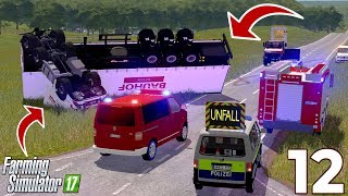 Farming Simulator 17  Schwerer LKW Unfall wegen PRAKTIKANT 😱FEUERWEHR EINSATZ Bauhof Weber  12 [upl. by Wanonah103]