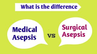 difference between Medical Asepsis and Surgical Asepsis englishहिंदी [upl. by Maude]