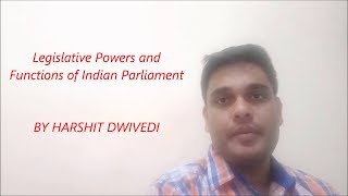 Legislative Powers of Indian Parliament [upl. by Arikahc]