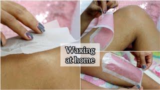 How to use Veet Wax Strips  Waxing at Home Step by Step [upl. by Yerfej]