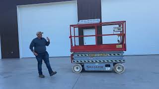 1994 Skyjack SJ 3220 Electric Scissor Man Lift 25 6quot Working Height New Batteries 900 Lbs Capacity [upl. by Llereg41]