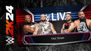 WWE2k24 Dudley Boys vs Bloodline [upl. by Juli238]