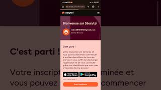 طريقه عمل حساب Storytel free مجانا [upl. by Enilrek]