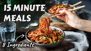 15minute meals when you don’t feel like cooking 8 ingredients or less [upl. by Iat]