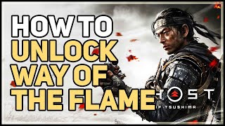 How to unlock Way of the Flame Ghost of Tsushima [upl. by Malchy]