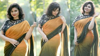 Wilori Womens Feat Divya  Georgette Printed Saree  Amazon India  2023 [upl. by Nnybor]