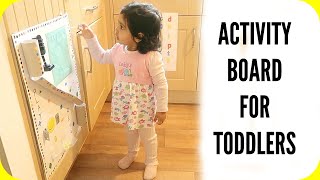 ACTIVITY BOARD For 2 year old [upl. by Brinson]