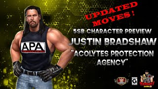 Character Preview UPDATED Justin Bradshaw quotAcolytes Protection Agencyquot Gameplay  WWE Champions 😺 [upl. by Retrak999]