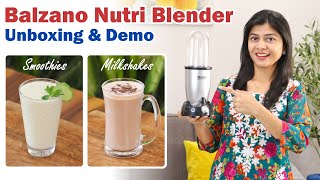 Best Bullet Mixer Grinder  Balzano Nutri Blender 500W Review  Now with 3 Jars Best Nutri Blender [upl. by Alehc]