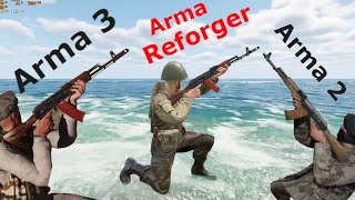 Arma Reforger Vs Arma 3 Vs Arma 2 Gameplay Comparison Arma Games Evolution [upl. by Sutit]