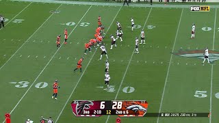 Courtland Sutton Mosses Falcons defender for 23yard catch [upl. by Esinrahs707]