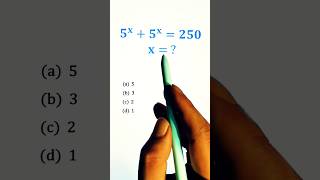 Nice Exponential Equation With Base 5 shorts maths [upl. by Arette39]