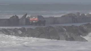 Driving on Humboldt Bays North Jetty is Not Advised [upl. by Reprah]