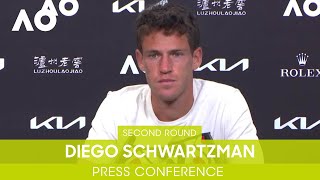 Diego Schwartzman Press Conference 2R  Australian Open 2022 [upl. by Aidul]