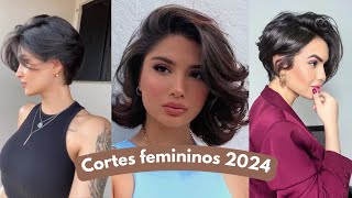 TOP 12 CORTES DE CABELO FEMININO 2024  CORTES FEMININOS MODERNOS [upl. by Lehcin490]