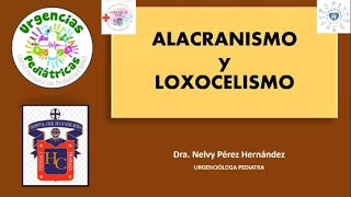 Alacranismo y loxoscelismo en pediatría [upl. by Wilden]