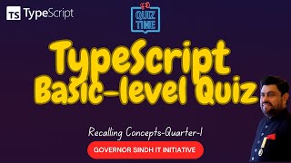 15 MustAttempt Basic TypeScript Quiz Questions  Governor House  IT Initiative  TypeScript MCQs [upl. by Lyrad]