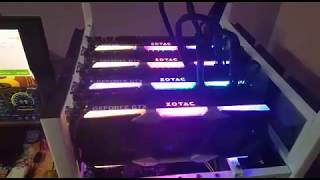 Zotac GTX 1080 Ti GPU Mining Rig [upl. by Berton]